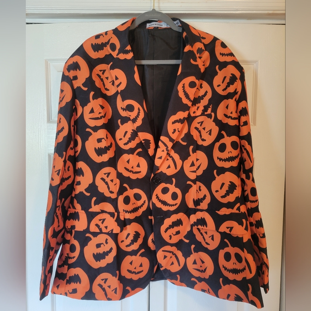 Men's Halloween Pumpkin Jacket